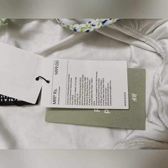 H&M Women's New Sleeveless Draped Short Dress - Picture 6 of 7